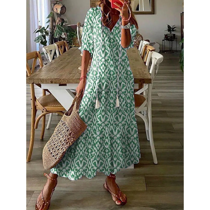 Carla - Maxi-Kleid mit Lebendigen Vibes