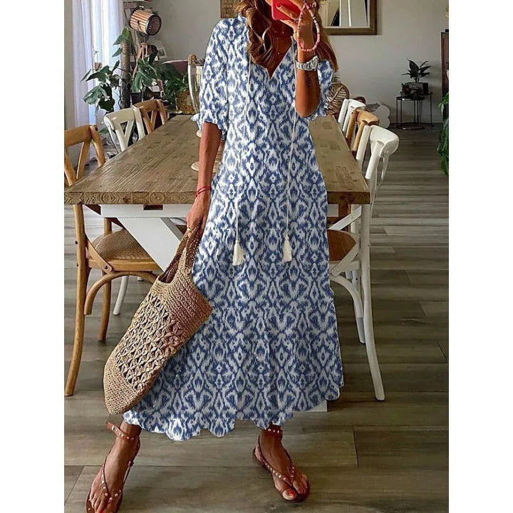Carla - Maxi-Kleid mit Lebendigen Vibes