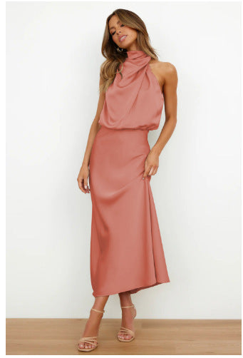 Elvie - Satin-Abendkleid