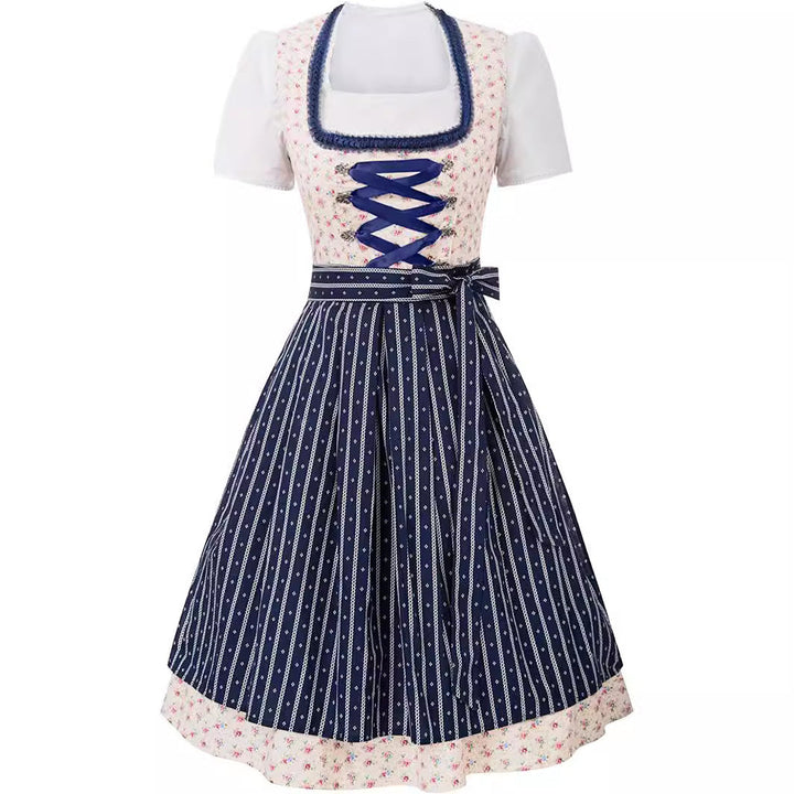 Haven - Damen Elegantes Blaues Dirndl für das Oktoberfest