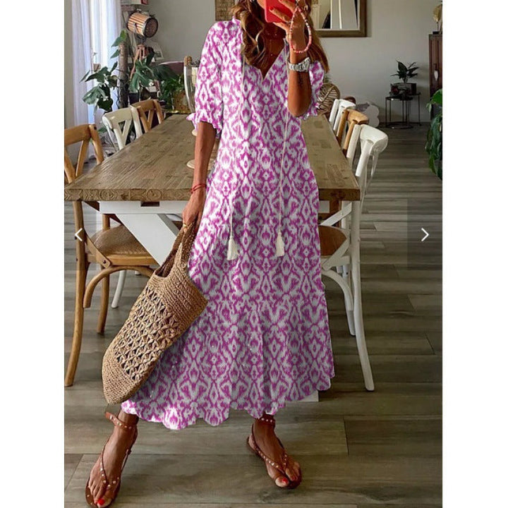Carla - Maxi-Kleid mit Lebendigen Vibes