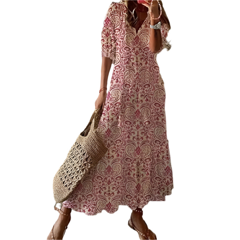 Carla - Maxi-Kleid mit Lebendigen Vibes