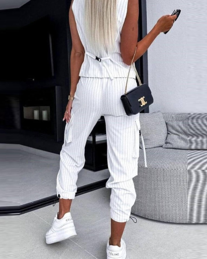 Taylor – Elegantes und Bequemes Set mit Streifenmuster