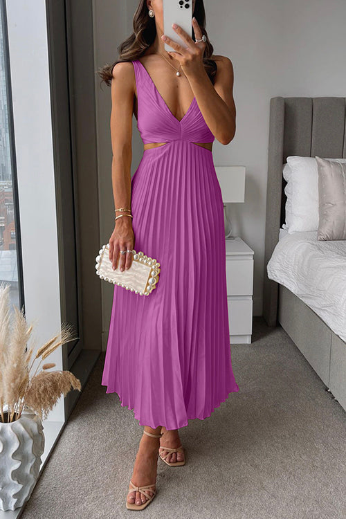 Myrcella - Damen Maxikleid mit Falten, Bequem & Modern