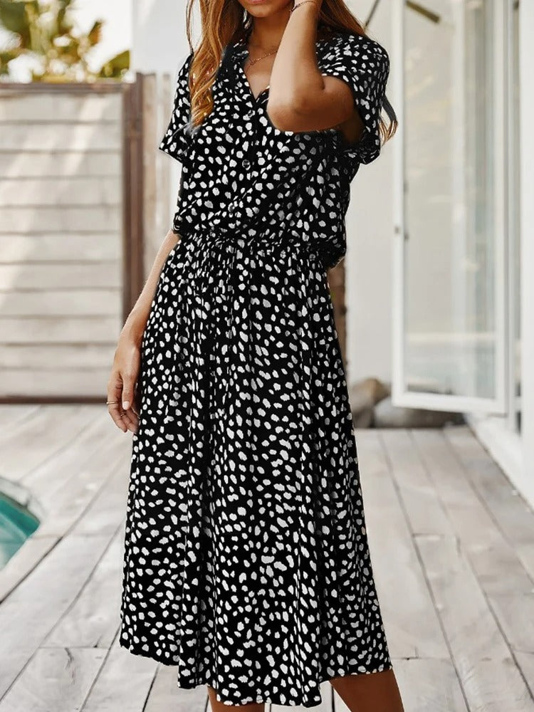 Vexana - Luftiges Sommerkleid für Damen mit Muster Elegant