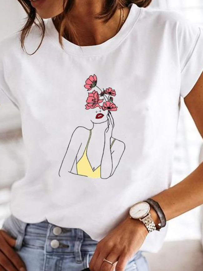 Kizzia - Mutiges und Leichtes Bedrucktes T-Shirt
