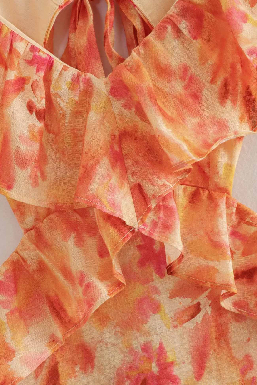 Charlotte - Feminines Maxikleid mit Rüschen-Trägern für den Sommer
