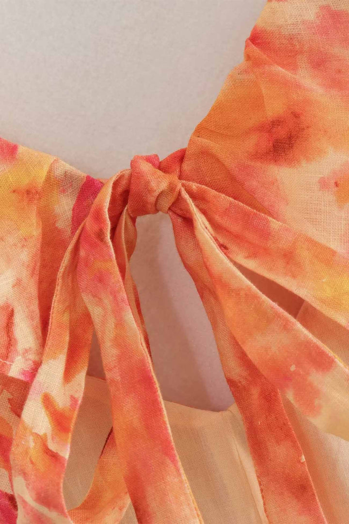 Charlotte - Feminines Maxikleid mit Rüschen-Trägern für den Sommer
