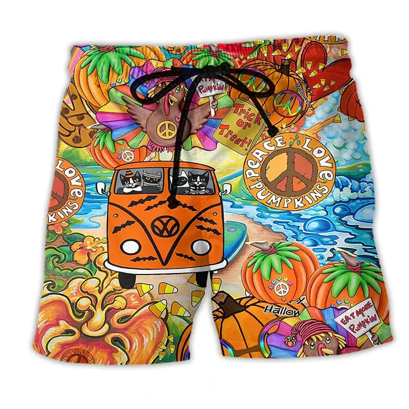 Axel – Sommer Shorts mit Graffiti-Stil