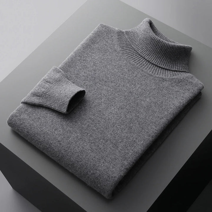 Louis - Strickpullover mit gerolltem Kragen