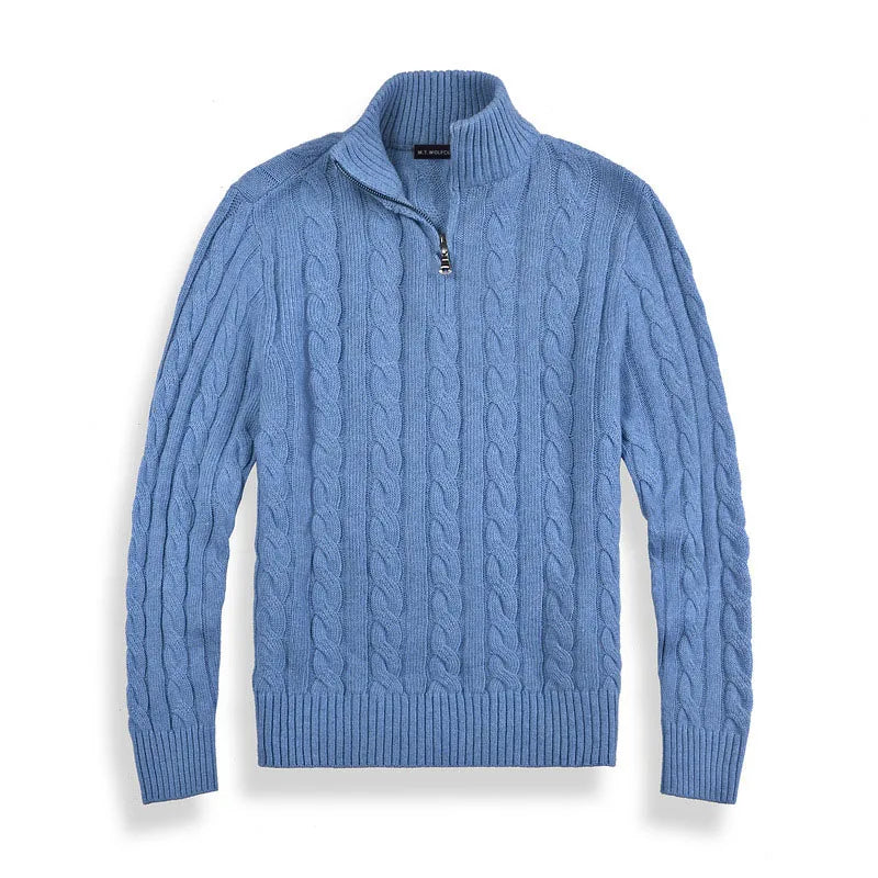Adrien - Pullover mit halbem Reißverschluss