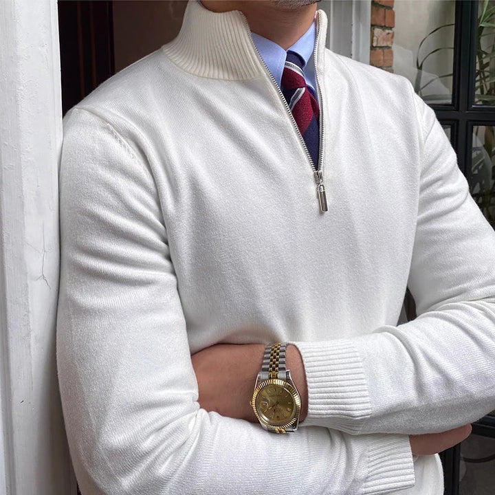 Orion - Herrenpullover mit Halbreißverschluss Elegant