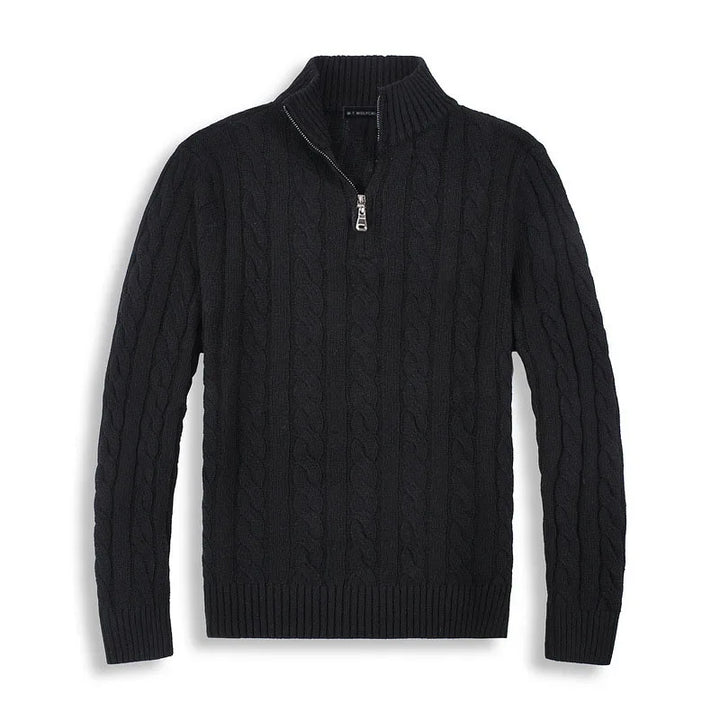 Adrien - Pullover mit halbem Reißverschluss