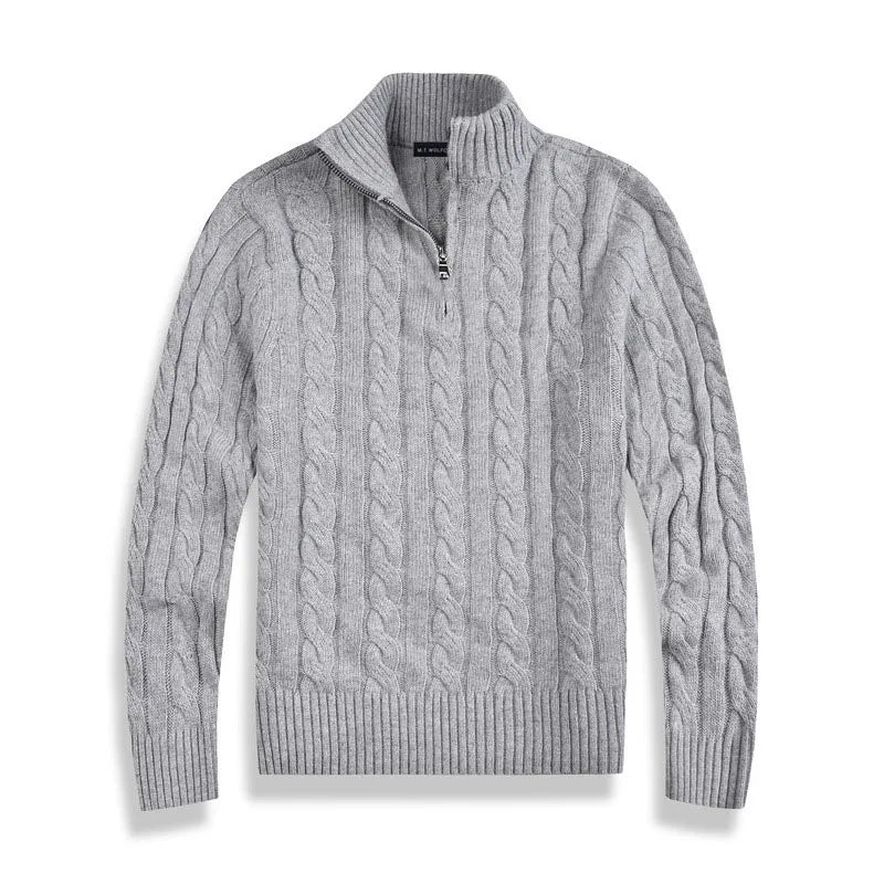 Adrien - Pullover mit halbem Reißverschluss