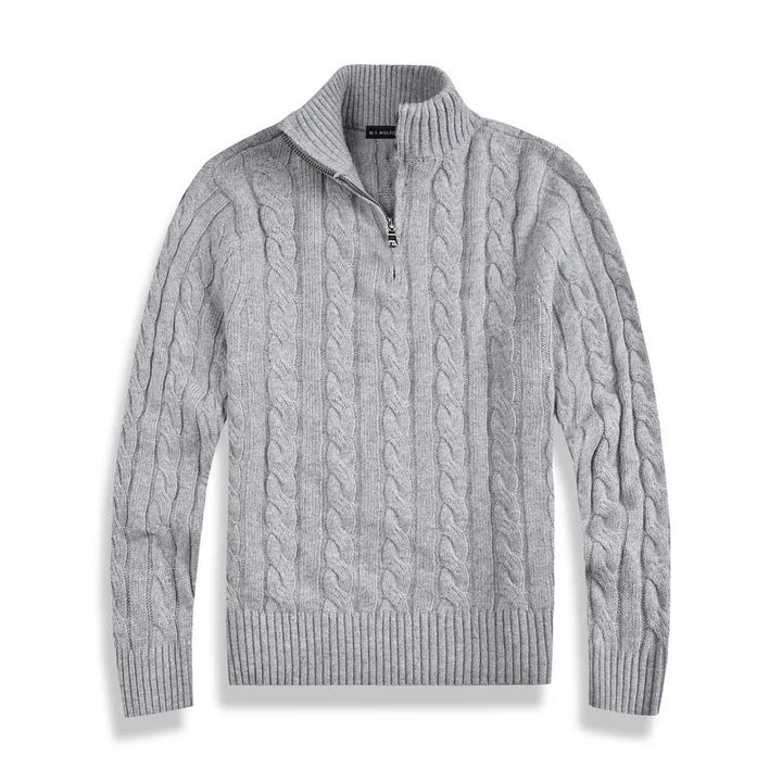 Adrien - Pullover mit halbem Reißverschluss