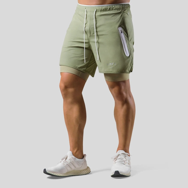Keir - Herren Sporthose Mit Eingebauten Kompressionsshorts