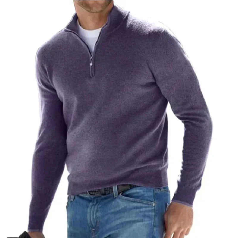 Agustín - Schicker Herren-Pullover mit Reißverschluss