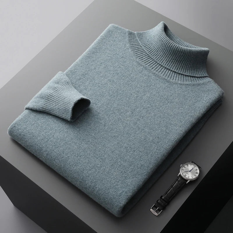 Louis - Strickpullover mit gerolltem Kragen