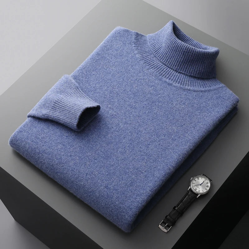 Louis - Strickpullover mit gerolltem Kragen