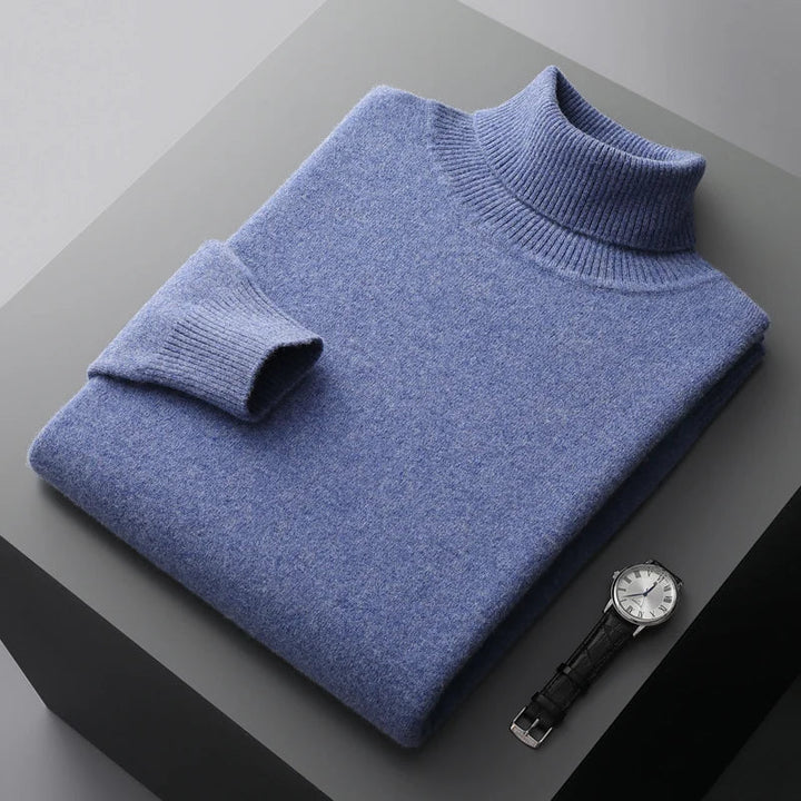 Louis - Strickpullover mit gerolltem Kragen