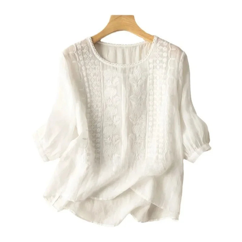 Milly - Raffiniert Besticktes Top