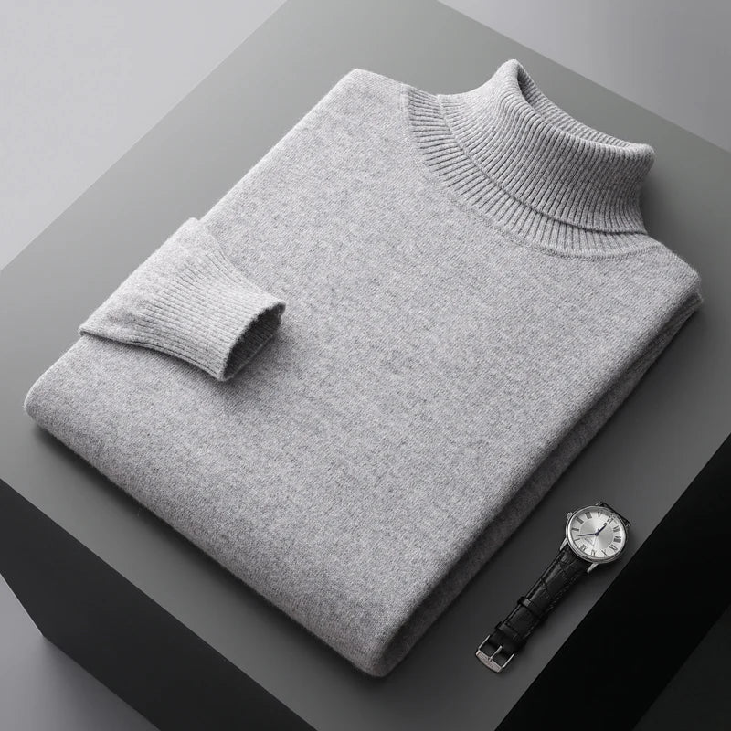 Louis - Strickpullover mit gerolltem Kragen