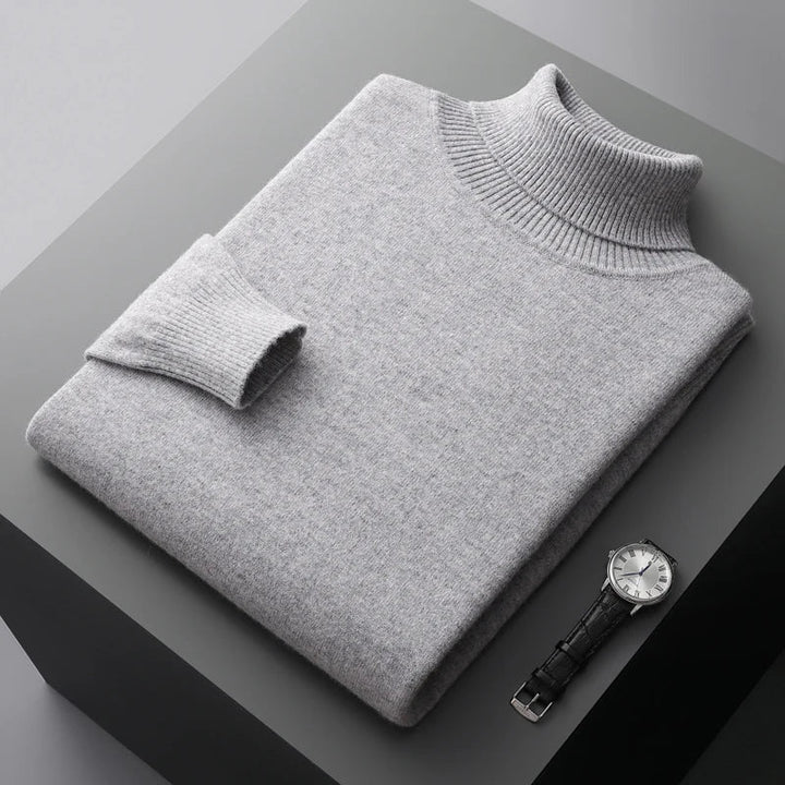 Louis - Strickpullover mit gerolltem Kragen