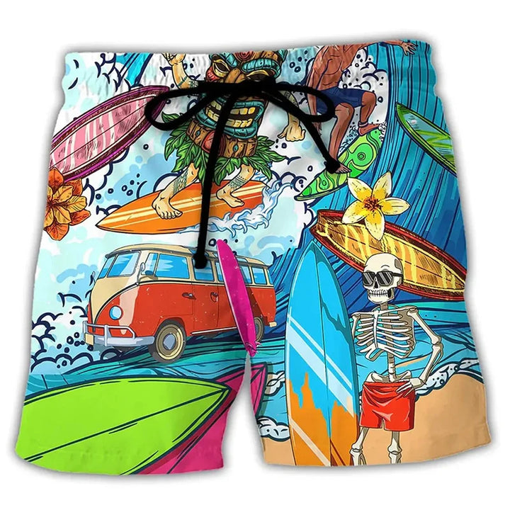 Axel – Sommer Shorts mit Graffiti-Stil