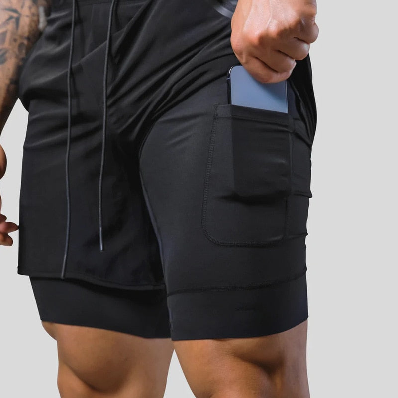 Keir - Herren Sporthose Mit Eingebauten Kompressionsshorts