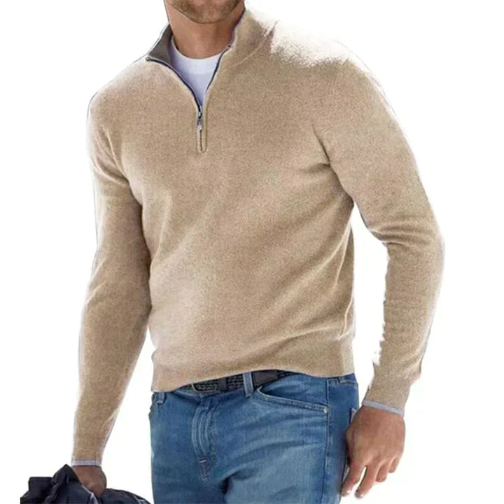 Agustín - Schicker Herren-Pullover mit Reißverschluss