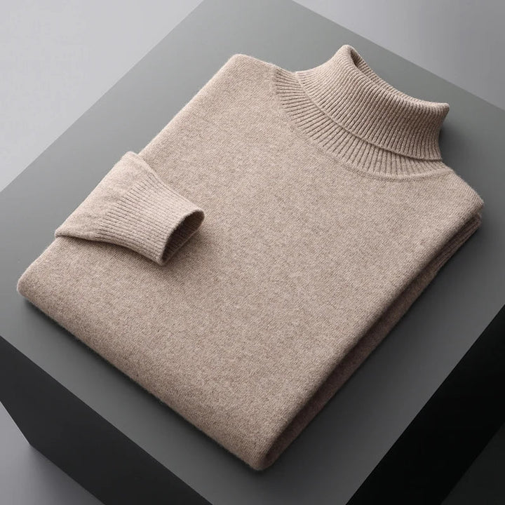 Louis - Strickpullover mit gerolltem Kragen