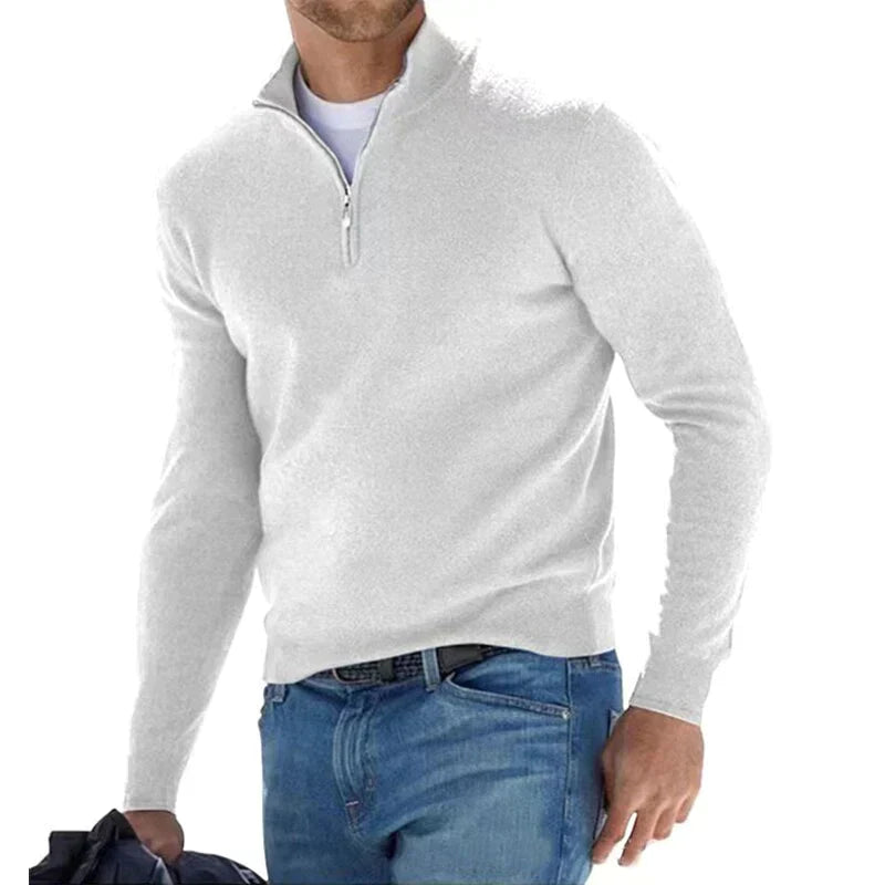 Agustín - Schicker Herren-Pullover mit Reißverschluss