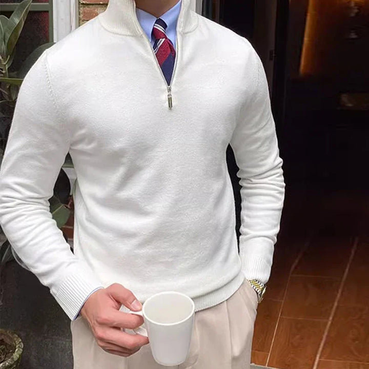 Orion - Herrenpullover mit Halbreißverschluss Elegant