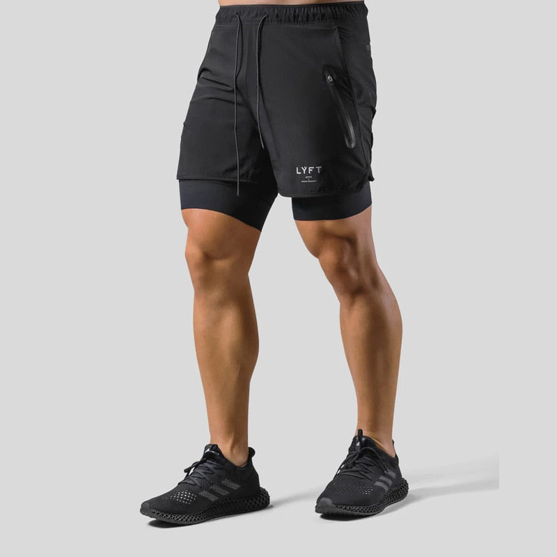 Keir - Herren Sporthose Mit Eingebauten Kompressionsshorts