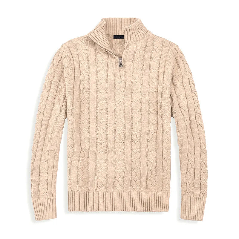 Adrien - Pullover mit halbem Reißverschluss