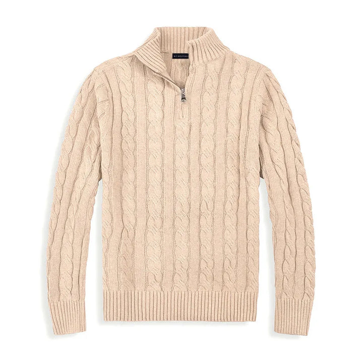 Adrien - Pullover mit halbem Reißverschluss