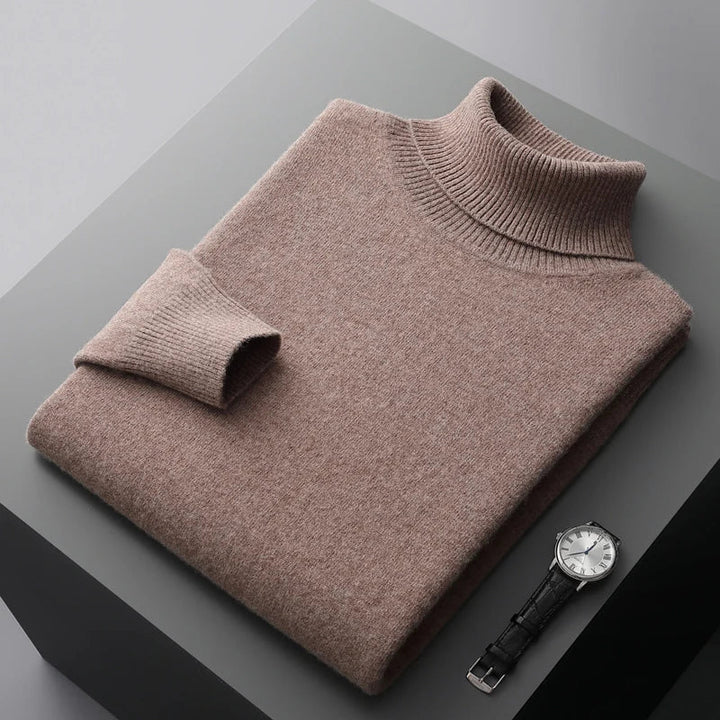 Louis - Strickpullover mit gerolltem Kragen