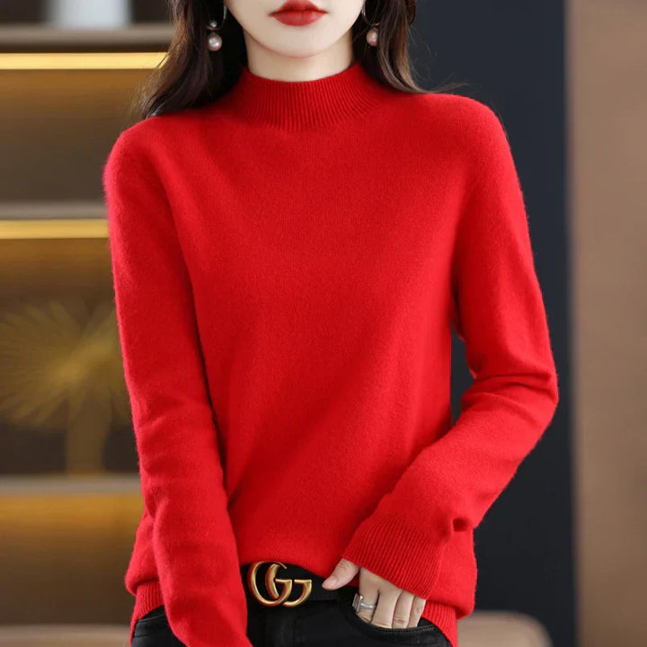 Carlotta – Modischer Pullover mit Zopf-Muster