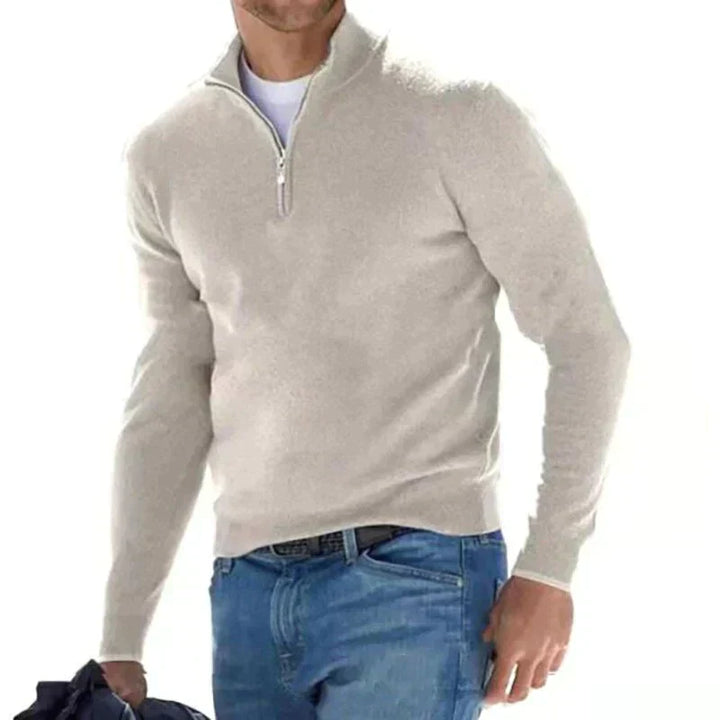 Agustín - Schicker Herren-Pullover mit Reißverschluss