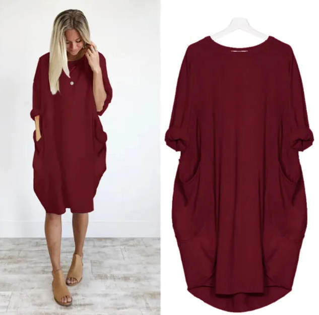 Myka – Lässiges Kleid mit Taschen, bequem und elegant