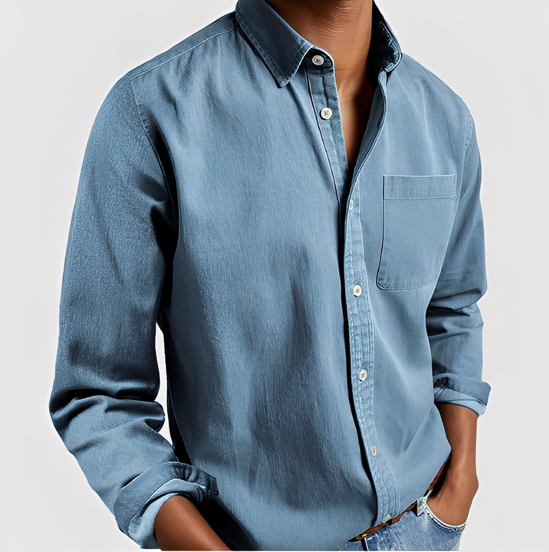 Maxime - Bequemes Jeanshemd aus weichem Stoff