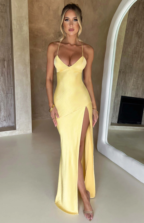 Seraphina - Langkleid mit hohem Schlitz