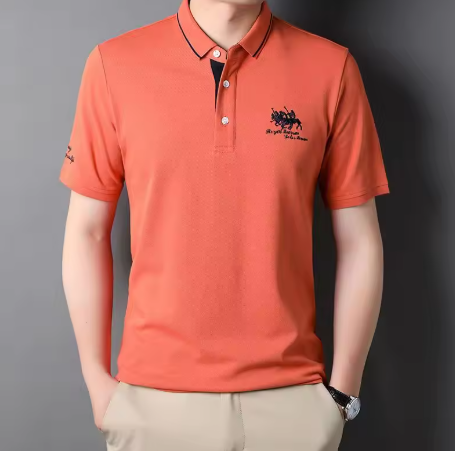 Miles - Polohemd mit Stickerei
