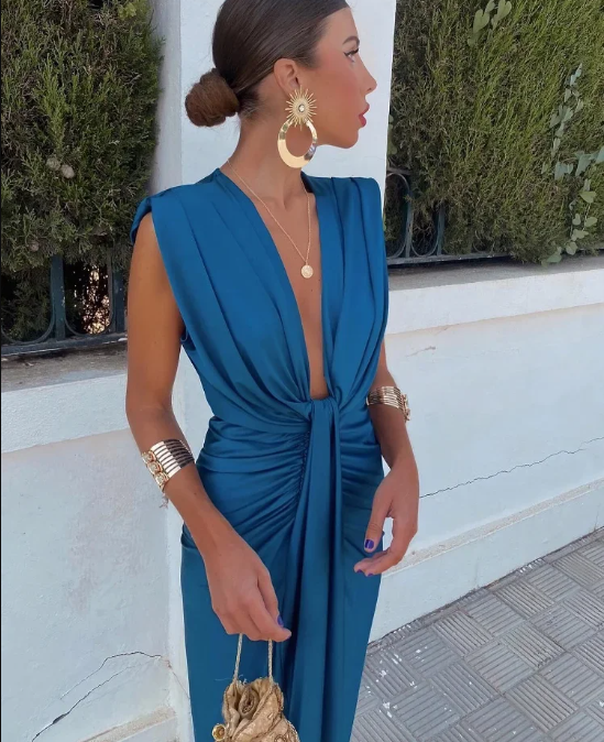 Ruth - Langes Kleid Edel und Gemütlich
