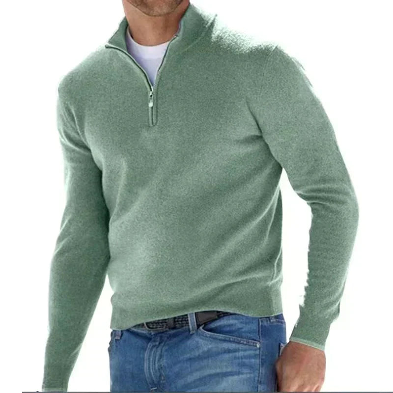 Agustín - Schicker Herren-Pullover mit Reißverschluss