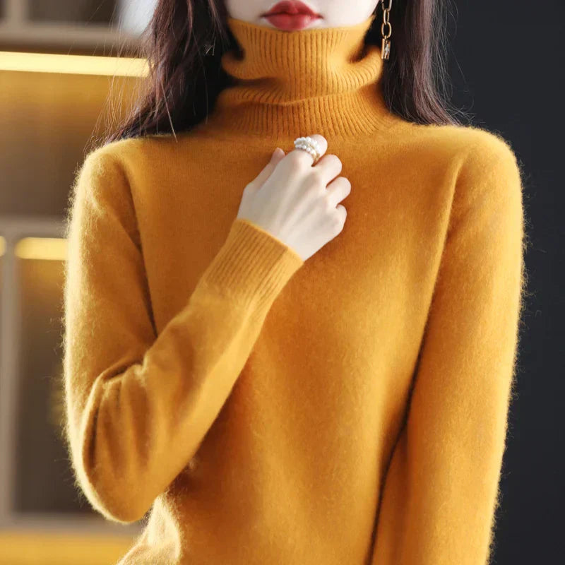 Letizia – Eleganter Pullover mit hohem Kragen