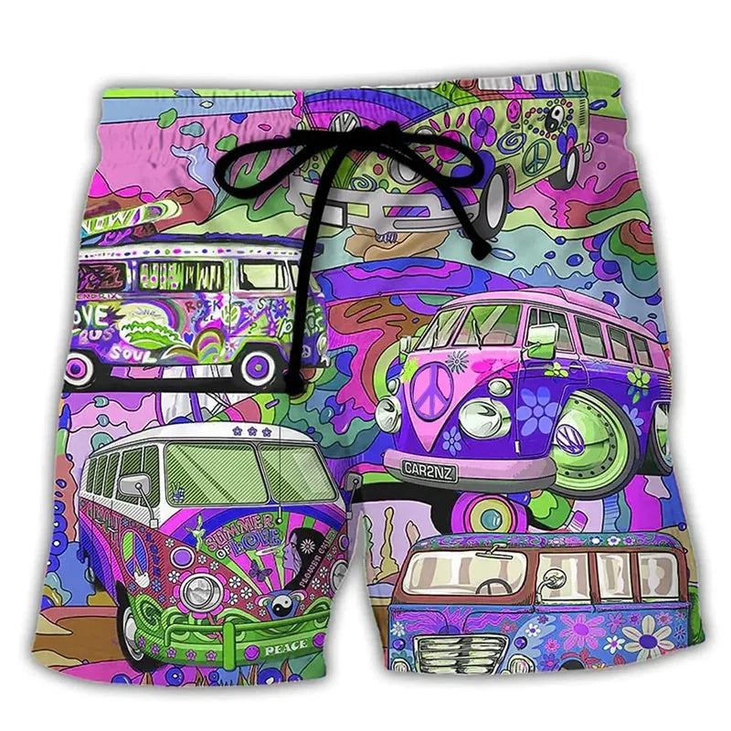 Axel – Sommer Shorts mit Graffiti-Stil