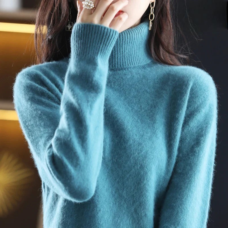 Letizia – Eleganter Pullover mit hohem Kragen