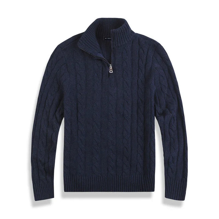 Adrien - Pullover mit halbem Reißverschluss