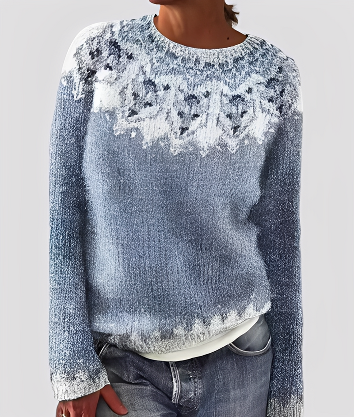 Christal - Eleganter, locker geschnittener Wollpullover für Damen